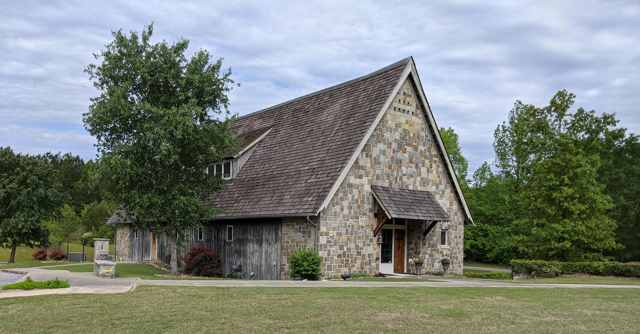 Front view of sanctuary building